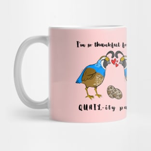 I'm So Thankful for Such a Quail-ity Partner (Valentine's) (MLM) Mug